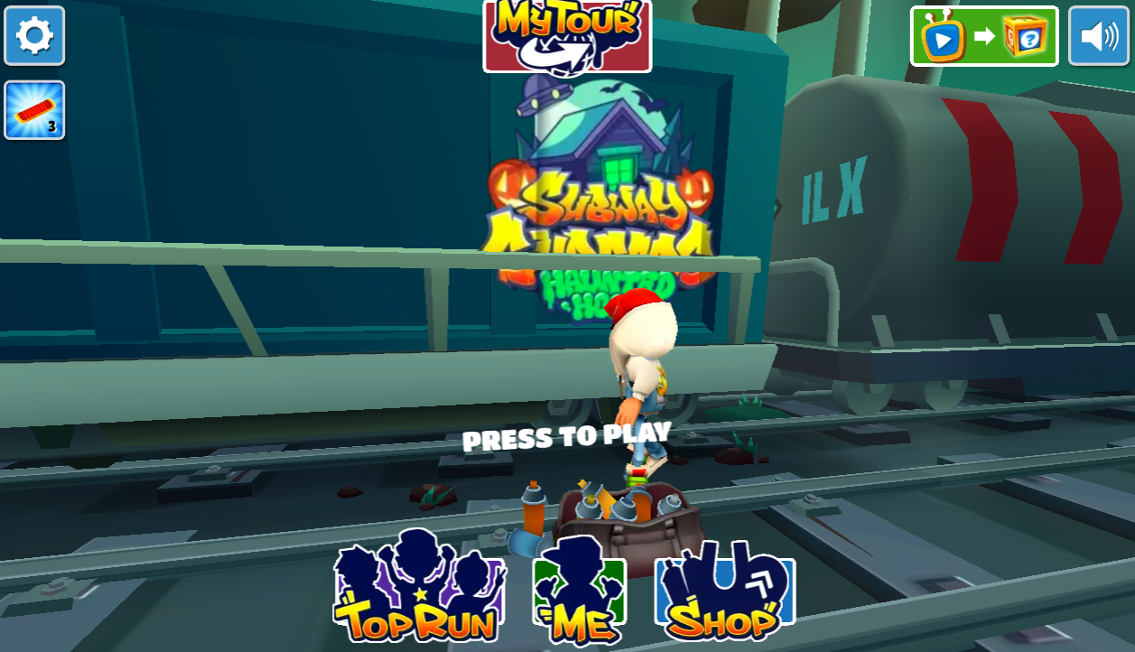 Subway Surfers Halloween game cover