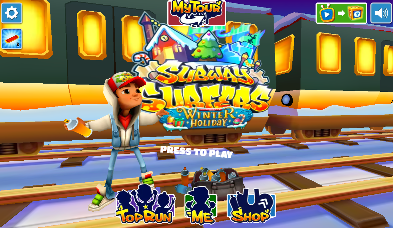 Subway Surfers Winter Holiday game cover